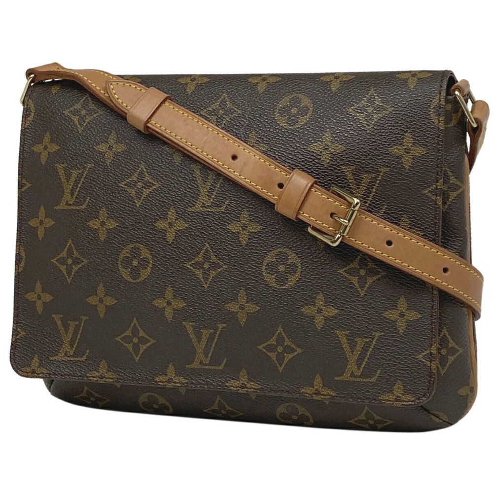 Louis Vuitton Musette Tango Short Shoulder Bag Monogram Brown